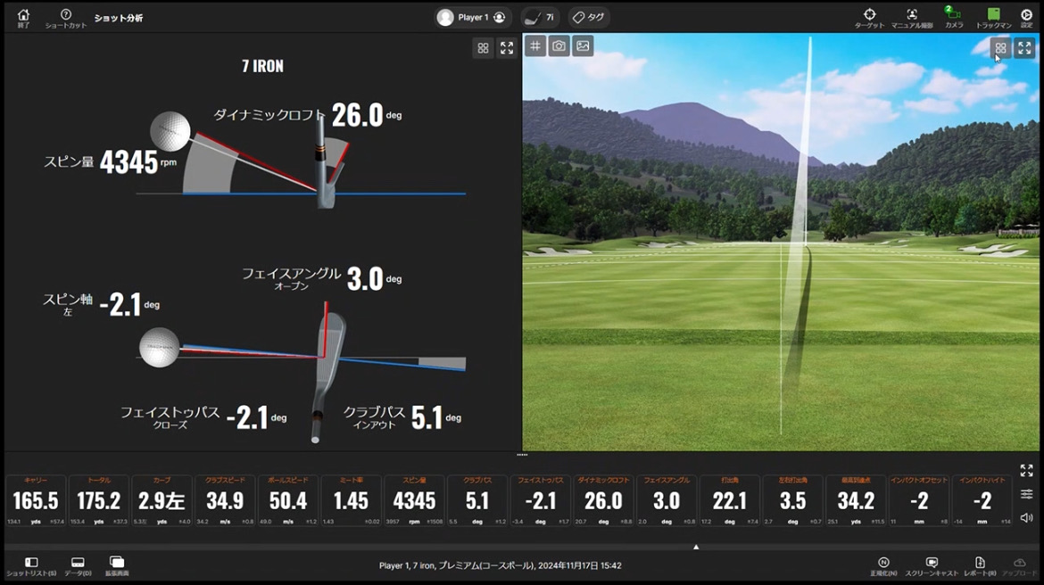 最先端トラックマンを完備したT-One Golf Studioでデータに基づく練習を体験！